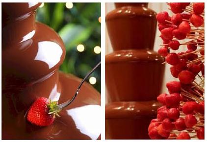 Fuentes de chocolate para celebraciones